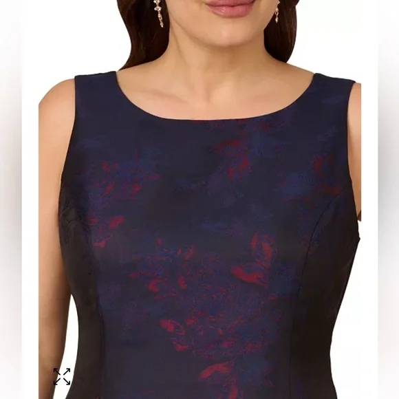 NWT Floral Sleeveless Dress - Navy and Pink - MAKE AN OFFER - CLOSING MY CLOSET. - Picture 3 of 11